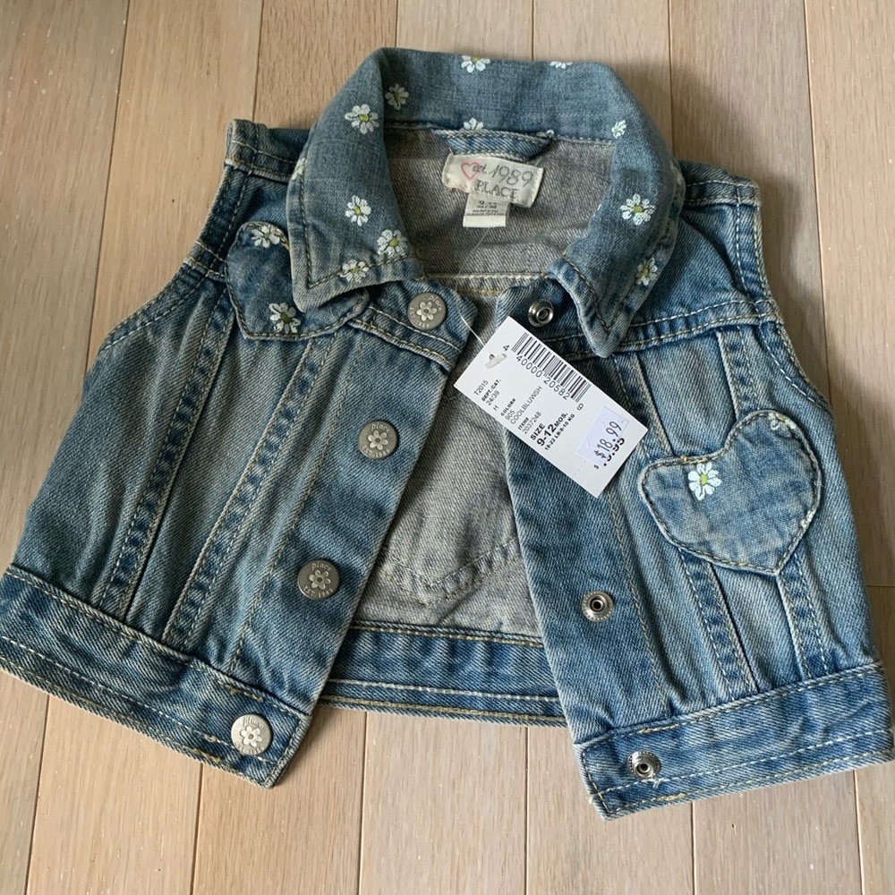 Childrens Place Jean vest